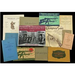 FABULOUS ARCHIVE OF THOMPSON SUB-MACHINE GUN EPHEMERA AND RELATED BOOKS.