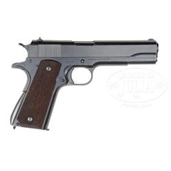 *RARE BLUED COLT MODEL 1911 A1 U.S. NAVY CONTRACT SEMI-AUTO MILITARY PISTOL.