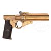 Image 1 : RARE KRIEGSMARINE DOUBLE BARREL AWW37 BRASS SIGNAL PISTOL.