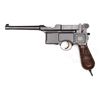 Image 1 : MAUSER C96 CONEHAMMER SIX SHOT WITH FIXED REAR SIGHT, SLOTTED FOR STOCK.