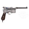 Image 2 : MAUSER C96 CONEHAMMER SIX SHOT WITH FIXED REAR SIGHT, SLOTTED FOR STOCK.