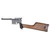 Image 1 : EARLY LARGE RING TRANSITIONAL WITH HARD RUBBER GRIPS AND STOCK.