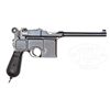 Image 2 : EARLY LARGE RING TRANSITIONAL WITH HARD RUBBER GRIPS AND STOCK.