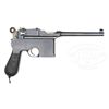 Image 2 : *MAUSER C96 LARGE RING, SHALLOW MILLED, WITH HARD RUBBER GRIPS.