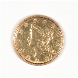 1853 TYPE 2 $1 GOLD XF POLISHED