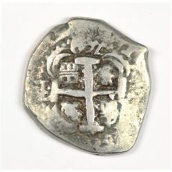 1749 PERU 8 REAL COB POTOSI MINT ALMOST NEVER SEEN WITH A DATE