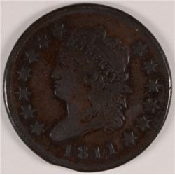 1811 LARGE CENT VF