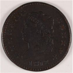 1812 LARGE CENT VF