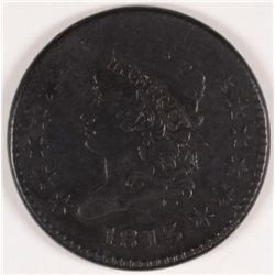 1813 LARGE CENT VF