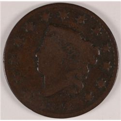 1824/2 LARGE CENT VG