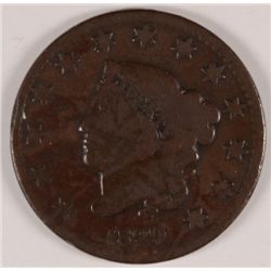 1829 LARGE CENT VG+