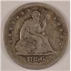 Image 1 : 1856 SEATED QUARTER VF