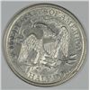 Image 2 : 1866-S SEATED HALF DOLLAR, AU-58 SCARCE DATE, WHITE AND NICE