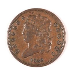 1832 HALF CENT AU