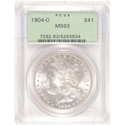 1904-O MORGAN DOLLAR PCGS MS63 OGH