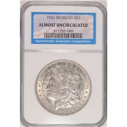1921 MORGAN DOLLAR NGC AU
