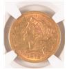 Image 2 : 1878-S $5 GOLD LIBERTY NGC AU 50