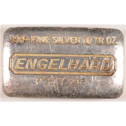 10 OZT .999 FS ENGELHARD POURED BAR