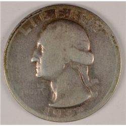 1932-2 WASHINGTON QUARTER, VG KEY DATE