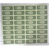 Image 2 : UNCUT SHEET OF 32  2003 $1.00  FEDERAL RESERVE NOTES