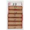 Image 1 : ( 7 ) SHOTGUN WRAPPED ROLLS OF ( 50 ) EACH CIRC. LINCOLN CENTS OF THE 20'S