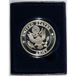 UNITED STATES ARMY ONE OUNCE .999 SILVER ART ROUND