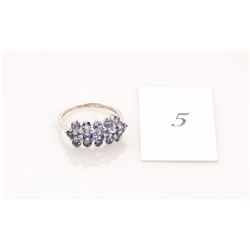 2.50 Carat Tanzanite Gemstone Ring in Silver
