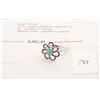 Image 1 : 925 solid silver 0.96carat custom made emerald and