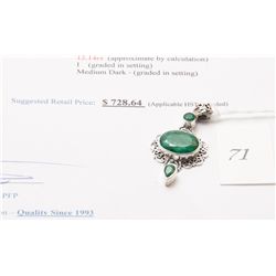 925 solid silver 12.14carat custom made jadette