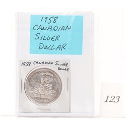 1958 canadian silver dollar *NO SHIPPING AVAILABLE*
