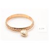 Image 1 : Gold plated bracelet with heart charm