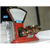 Image 1 : Early 1900s general store weigh scale -red with