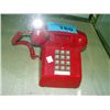 Image 1 : Vintage retro red push button telephone