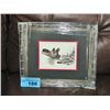 Image 1 : Framed west coast native print titled shoreline