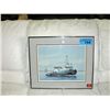 Image 1 : Framed print titled valentine straits signed by