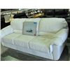 Image 1 : White leather sofa