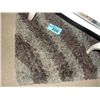 Image 1 : Approx 6F by 8F multi colored shag area rug - grey