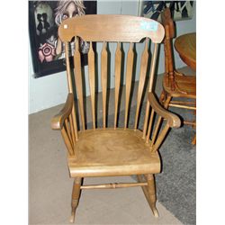 Solid maple rocking chair
