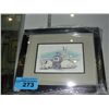 Image 1 : Framed west coast native print titled snow shoe