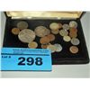 Image 1 : Box of assorted world coins; silver and copper