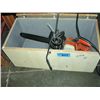 Image 1 : Stihl chain saw in wood box with 3 spare chains