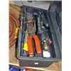 Image 1 : Grey rubbermaid toolbox and contents