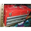 Image 1 : Red metal toolbox and contents
