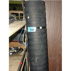 Heavy black rubber floor mat