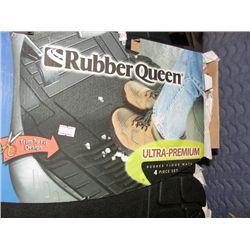 4pc rubber queen automobile floor mat set