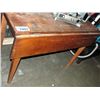 Image 1 : Rustic wooden drop side harvest style table