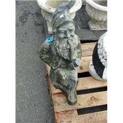 Cement garden gnome