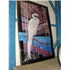 Image 1 : Framed white stork print