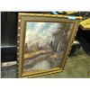 Image 1 : Framed print on board Mountain forrest print by
