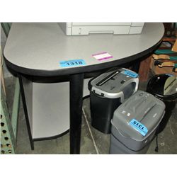 Office corner computer station desk